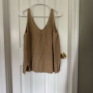 Banana Republic Tan V-Neck Sweater
